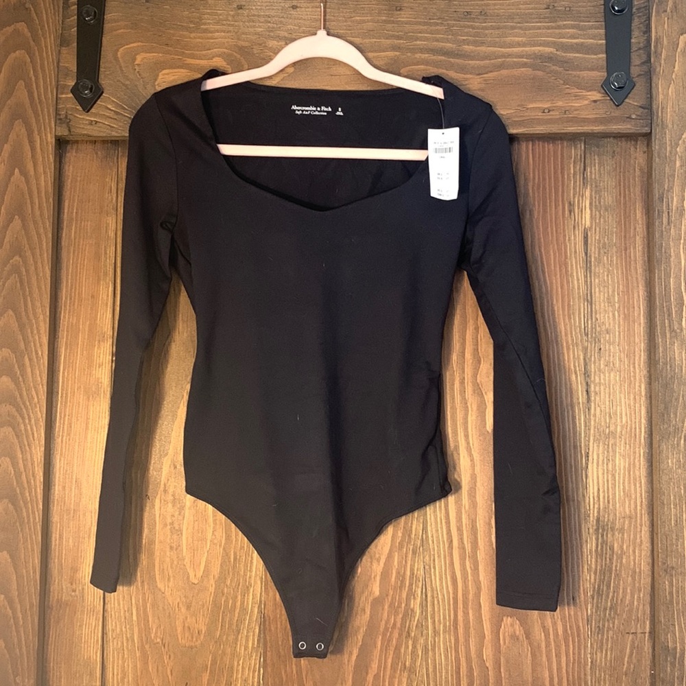 Abercrombie black long sleeve bodysuit
